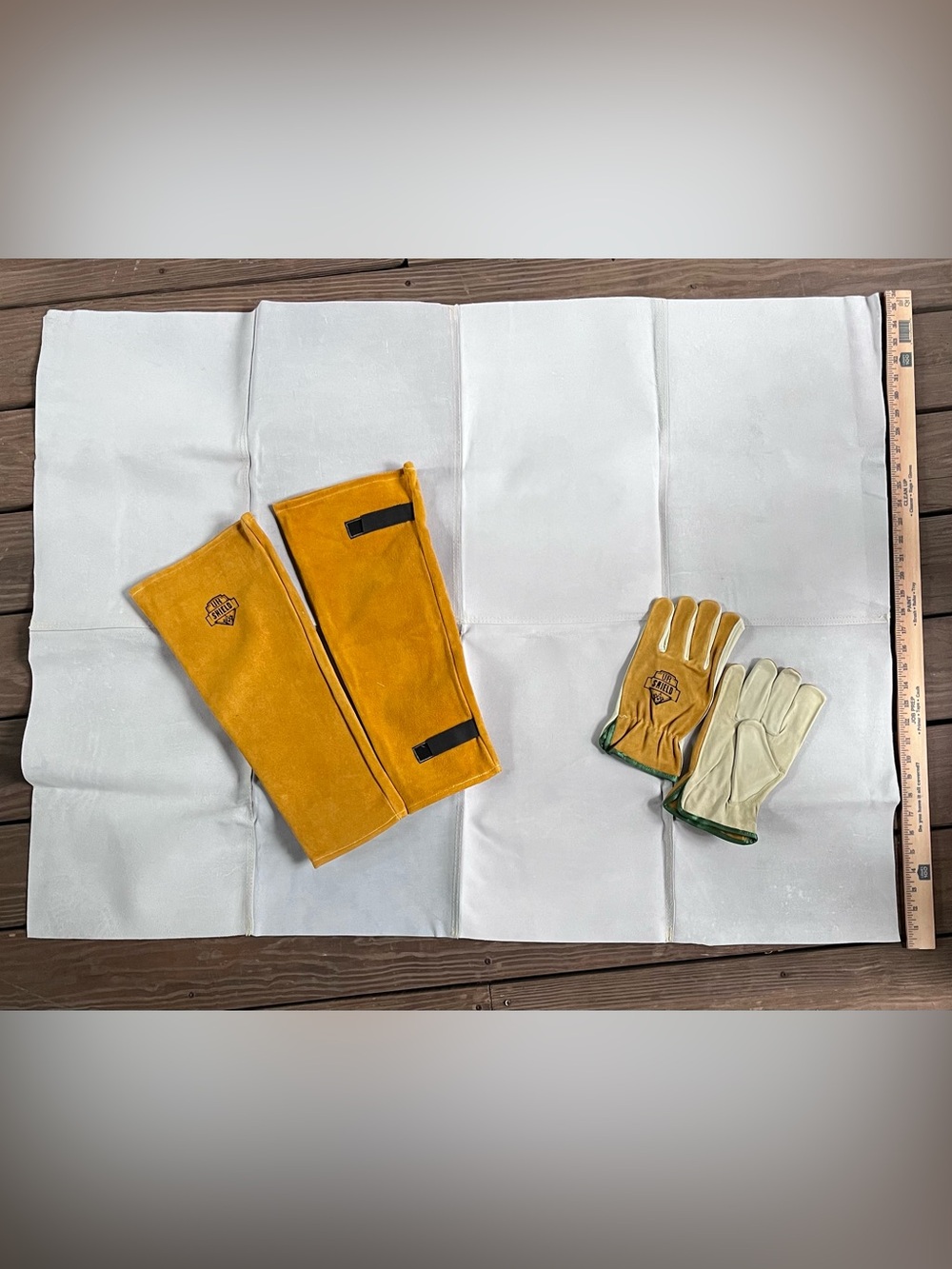 Welding, Blacksmith shop set: UR Shield cowhide blanket, XL gloves & 19” sleeves